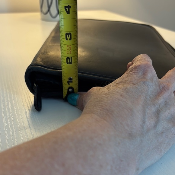 Coach Black Leather Portfolio Case - Picture 12 of 13